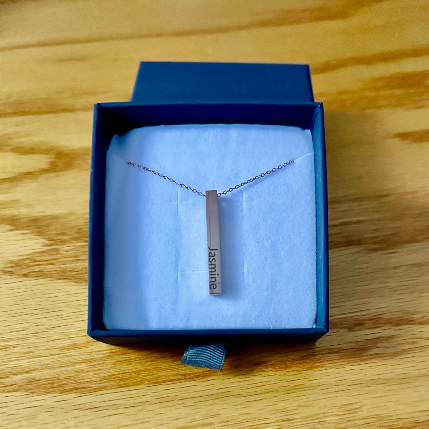 Personalized Vertical Bar Necklace