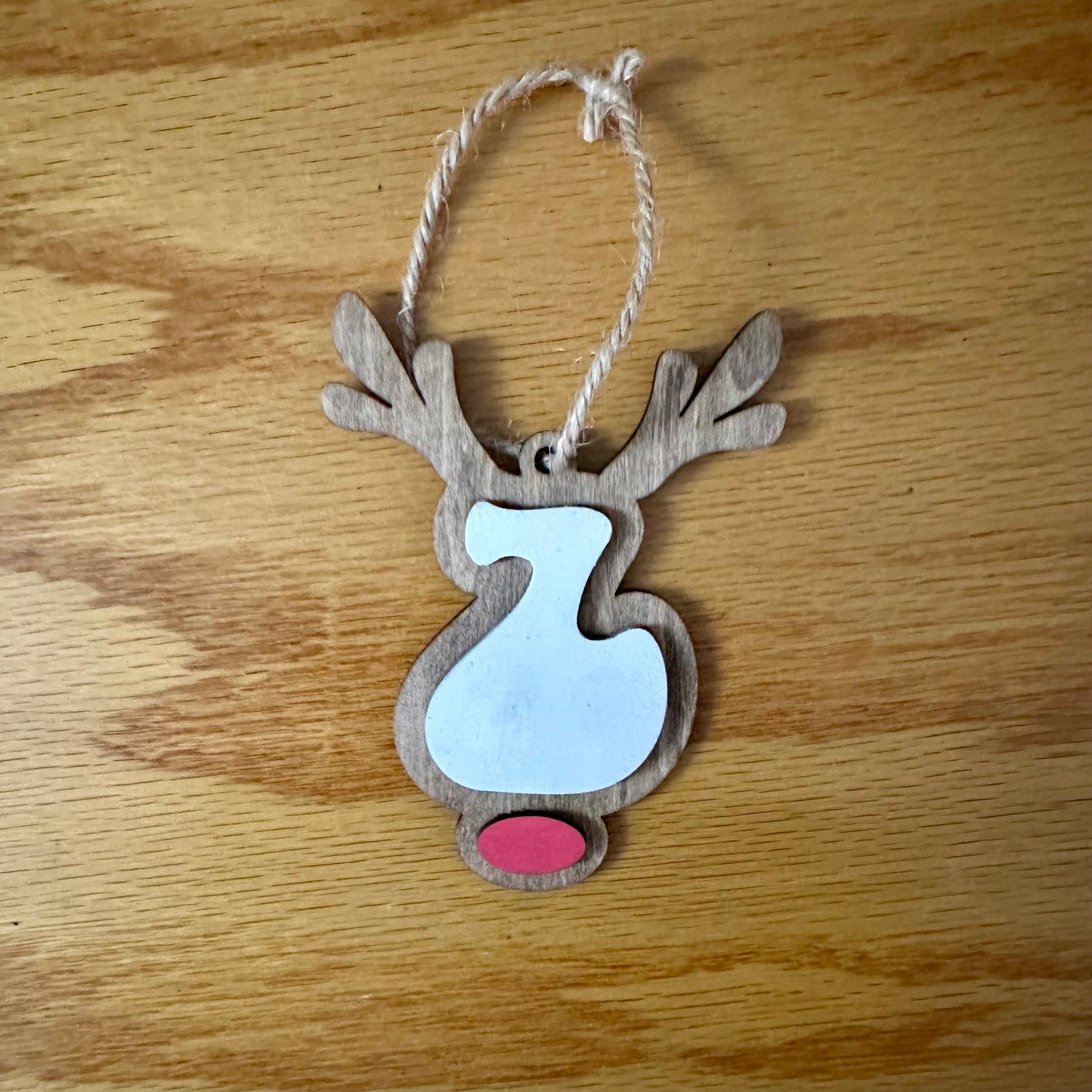 Reindeer Alphabet Ornament