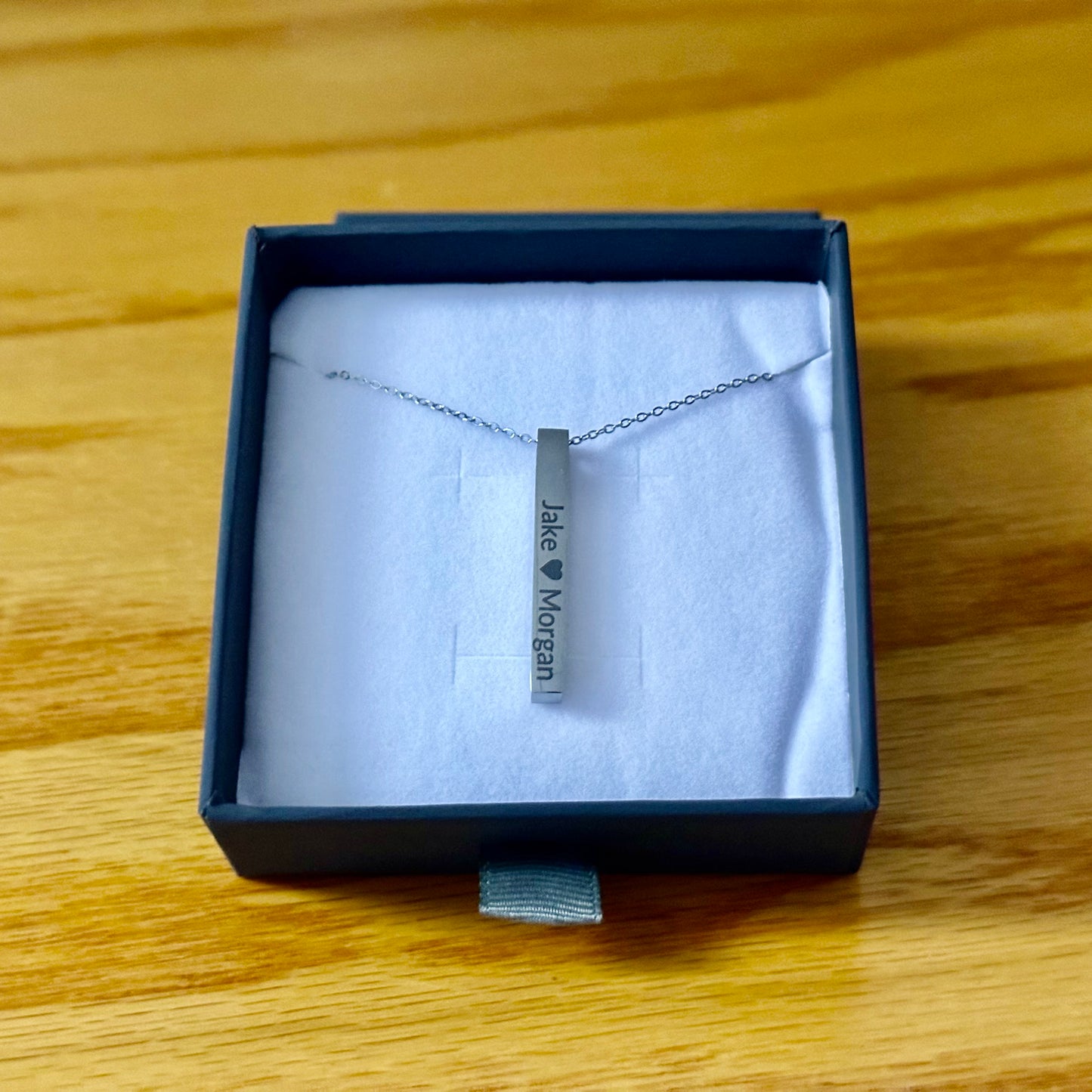 Personalized Vertical Bar Necklace