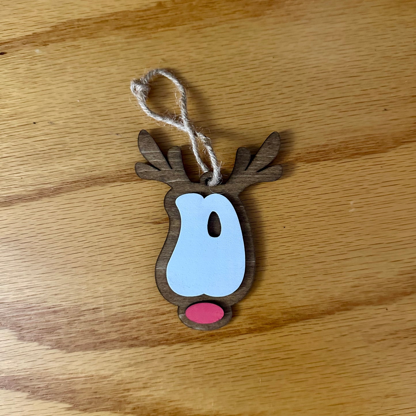 Reindeer Alphabet Ornament