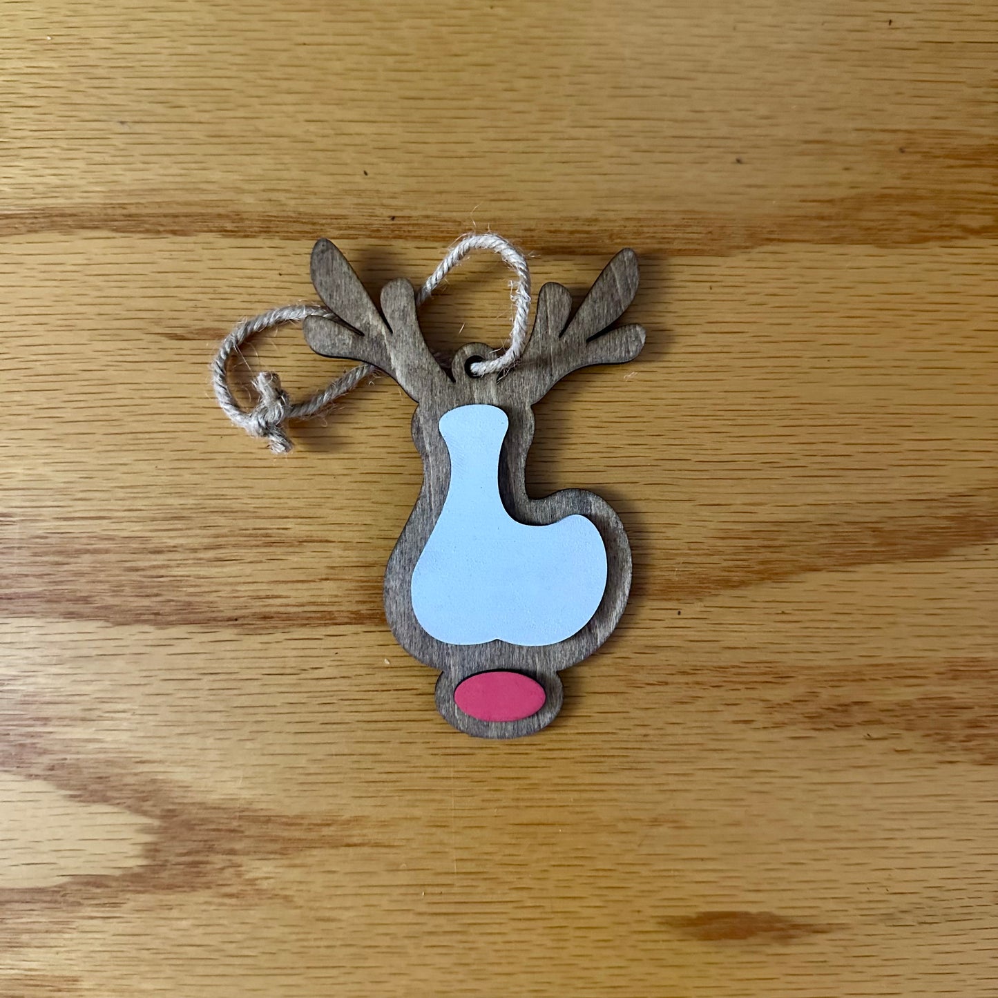 Reindeer Alphabet Ornament