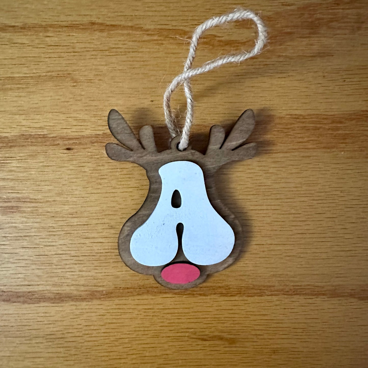 Reindeer Alphabet Ornament