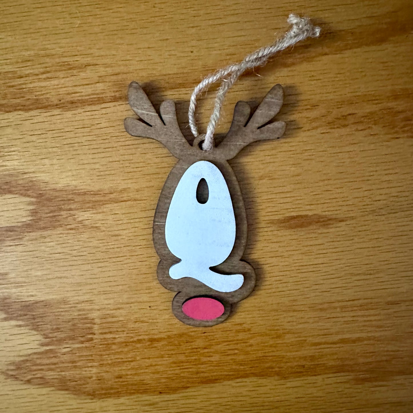 Reindeer Alphabet Ornament