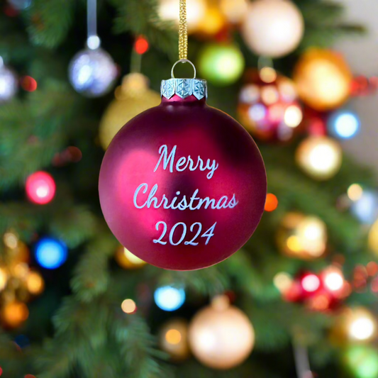 Merry Christmas 2024 Ornament